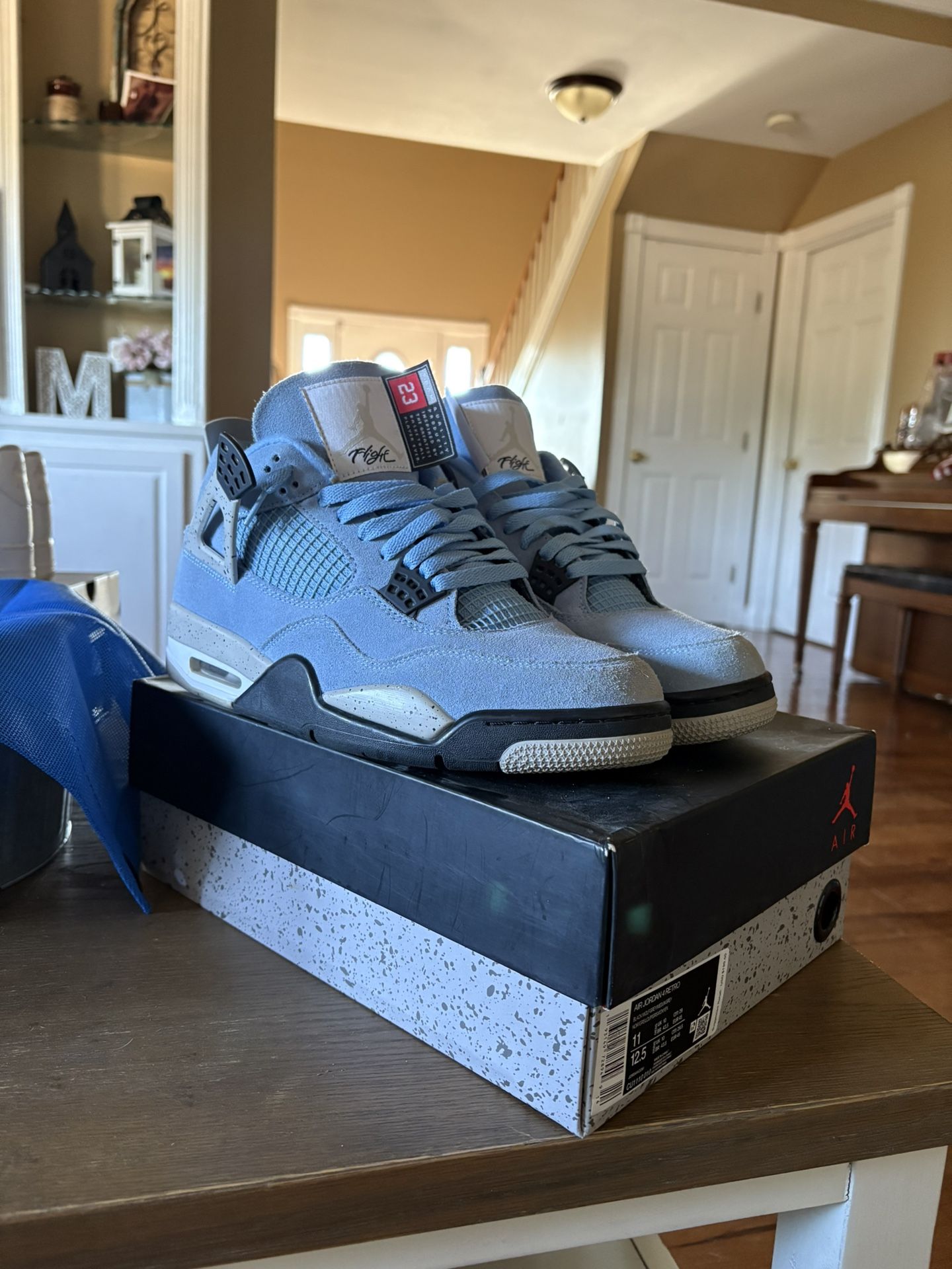 Air Jordan 4 University Blue Men’s Size 11. Jordan 4 University Blue 11.5 Men | eBay main image 4