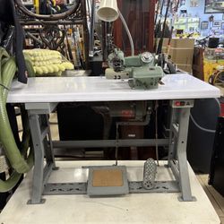 US Blindstitch Sewing Machine Model B 518-2 &  Sewing Table