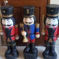 4ft Nutcracker Made By Resin - $60/each Or $150 /for 3  
