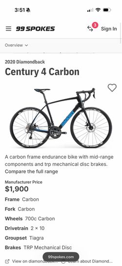 2020 Diamondback Century 4 Carbon