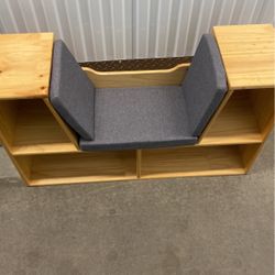 Bookshelf With Integrated Seating