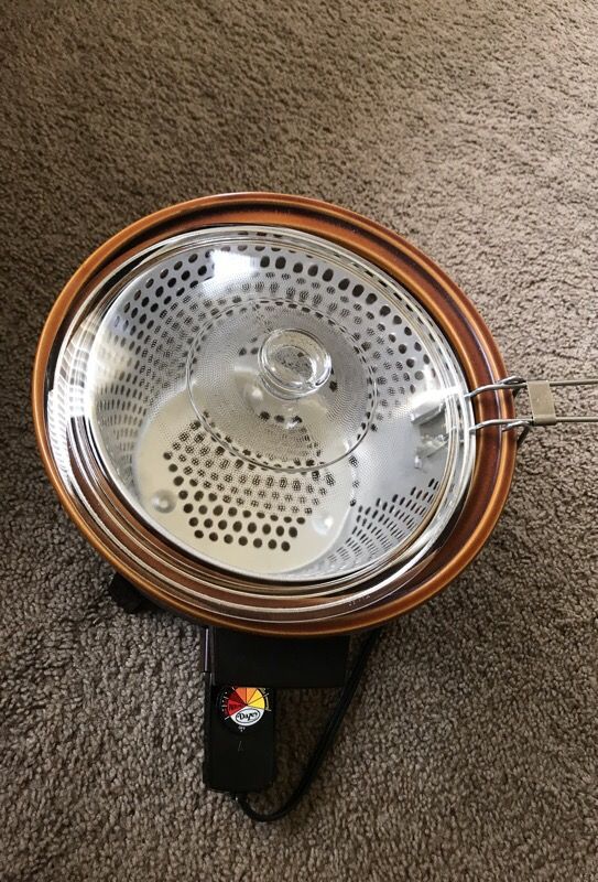 Vintage Dazey Presto Kitchen Kettle Multi Cooker Crock Pot Deep Fryer