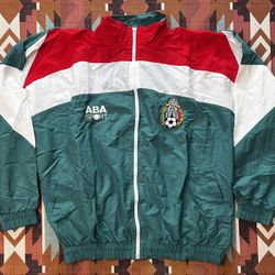 Rare Vintage 1998 ABA SPORT Mexico National Team Windbreaker Jacket Size XL