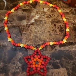 Large Kandi Star Necklace (Handmade, READ DESC.)