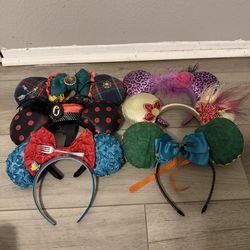 Disney Mickey Minnie Mouse The Little Mermaid Ear Headband Collection Assorted 6