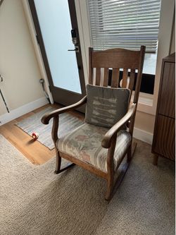 Vintage Mission Style Rocking Chair