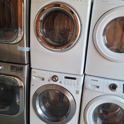 LG Front Load Washer And Stackable Gas Dryer Set