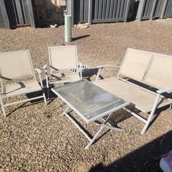 Patio Set Barbecue Grill