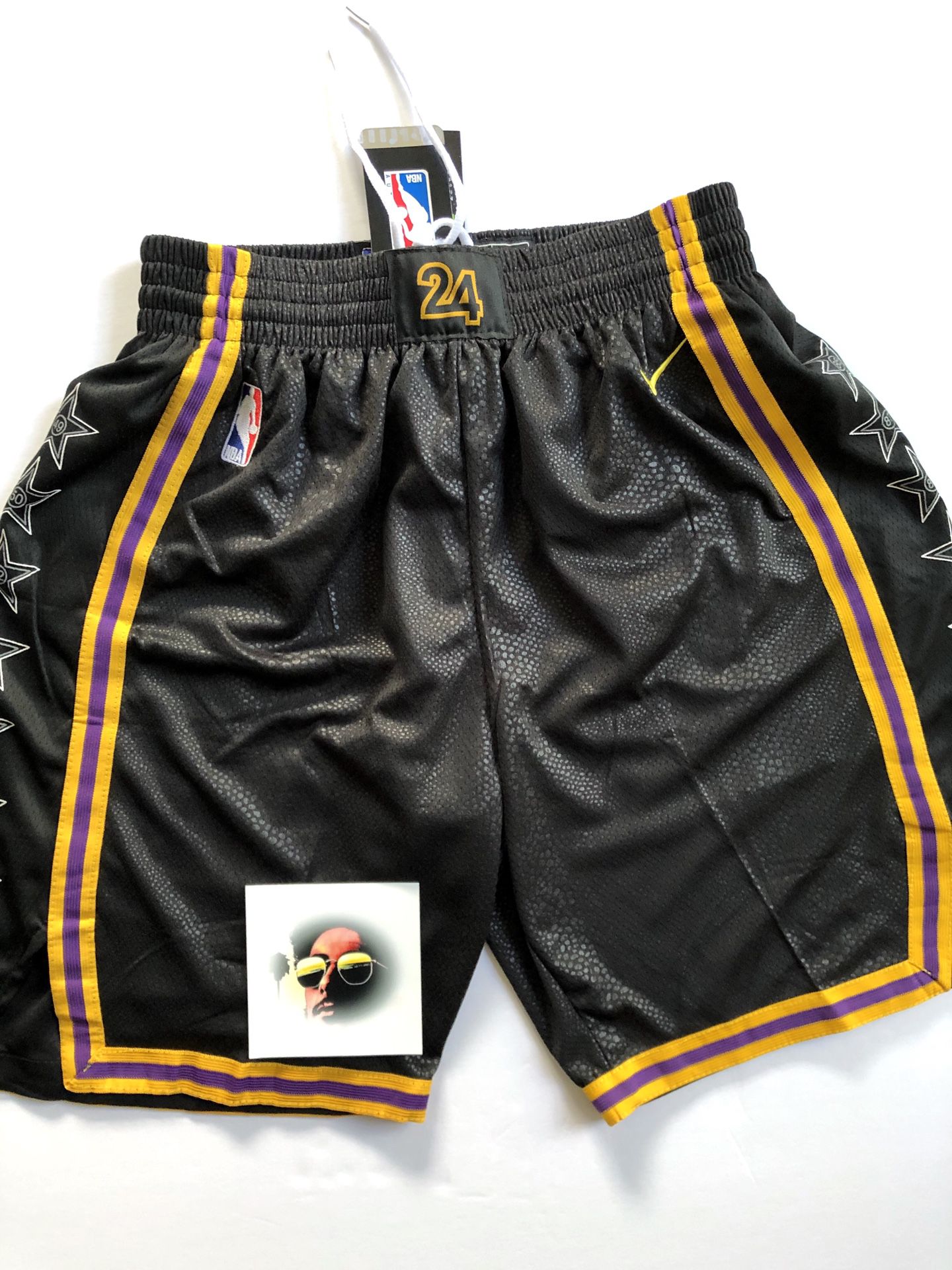 LA Lakers ‘Kobe Black Mamba’ Shorts - Mens L (fits like M)