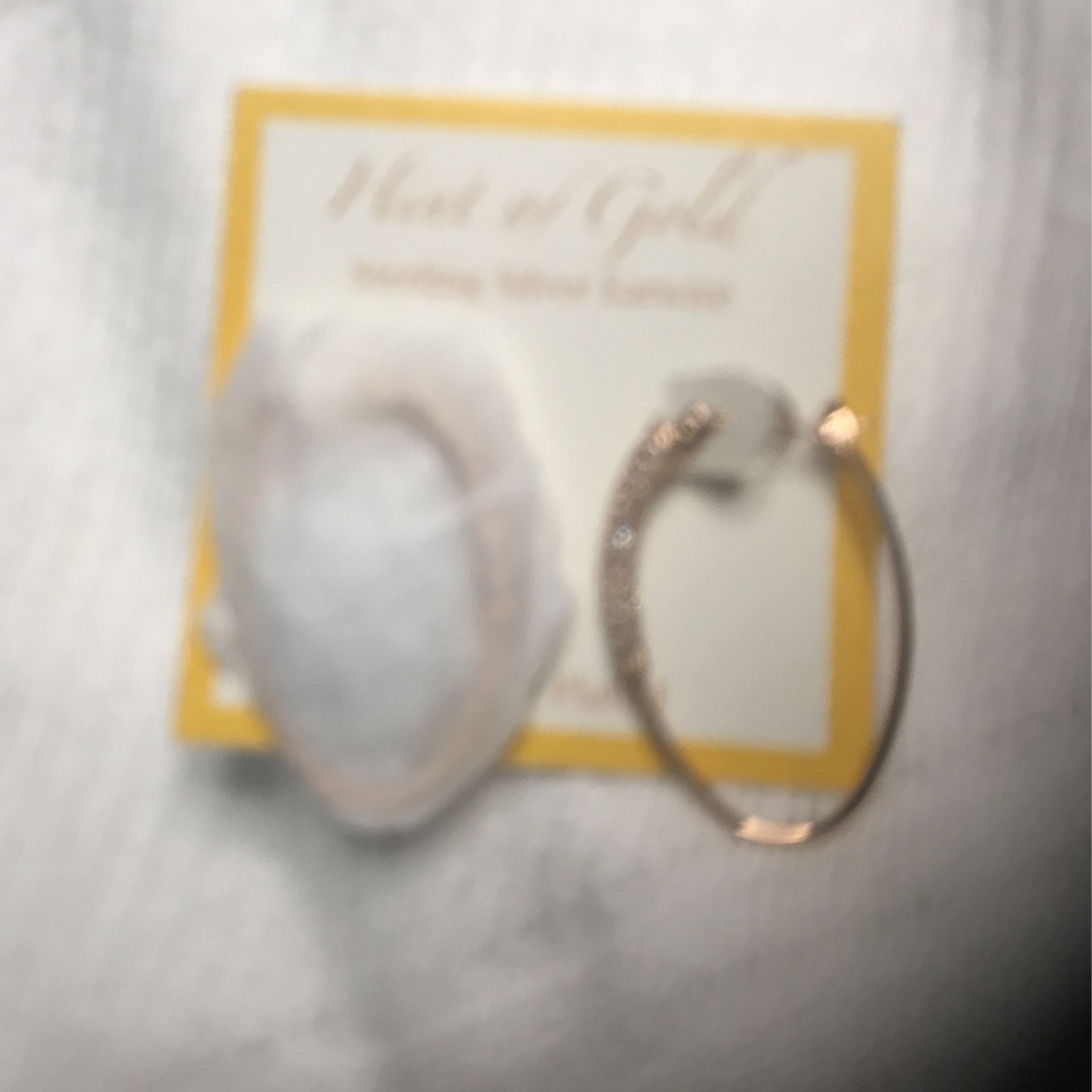 Earrings 14 Kt Gold Plated With Sterling Silver Ear Wire