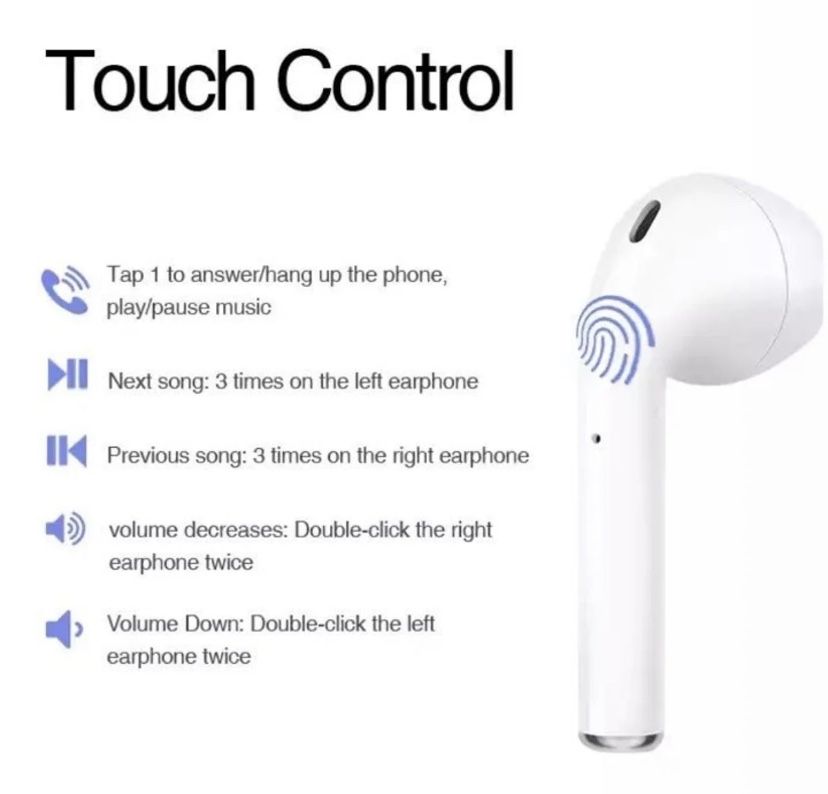 I12 TWS Headphone AirPod iPhone Samsung Bluetooth Wireless