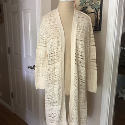 Women’s Loft Cardigan Beach Sweater Size Medium New