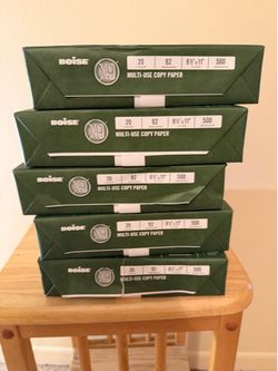 Boise X-9 Multi-Use Copy Printer Paper - 5 Reams
