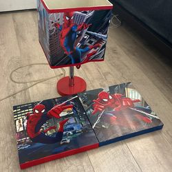 Spider Man Lamp And Frames