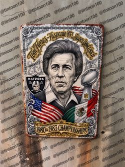 Raiders Metal Sign