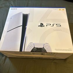 Sony PlayStation 5 Slim Disc PS5 1TB White Console Gaming System CFI-2115