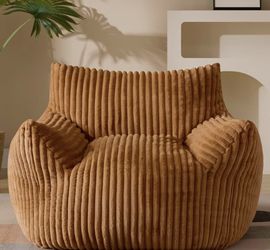 Fluffy Large Corduroy Chair