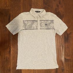 Travis Mathew Golf Polo T-Shirt S Gray