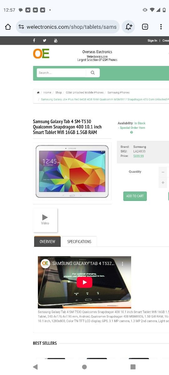 Samsung Galaxy Tab 4 