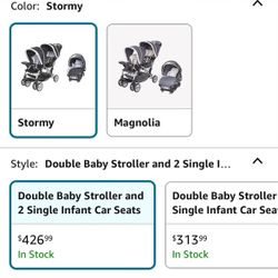 Babytrend Two Seat Stroller Still On Box 