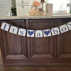 Boy Baby Shower Banner