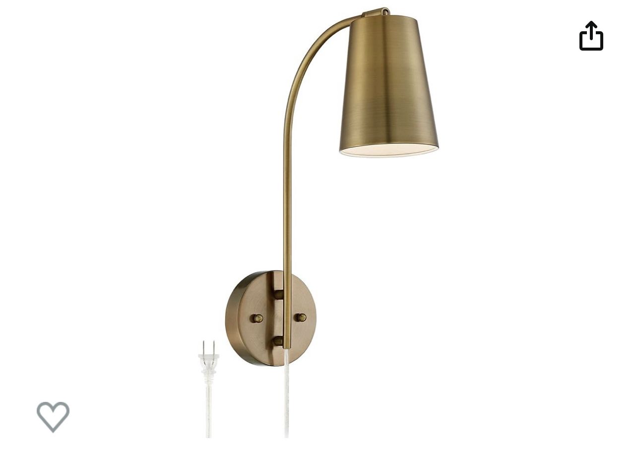 Mid Century Modern Wall Lamps (set Of 2) In brass