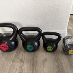 Fitvids Kettlebell Sets Piece Strength Training KettleBells Weight Set