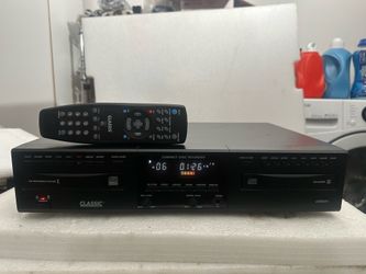 CLASSIC CDR201 CD Recorder Player Dual Deck audio W/ Remote