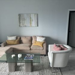 Couch And Assorted Pillows For Sale 