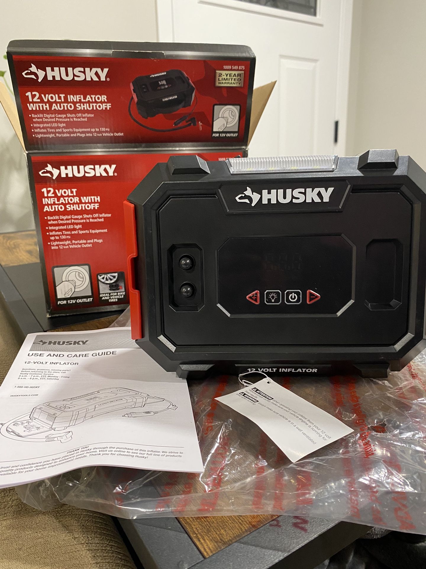 Husky 12v Car Tire Inflator