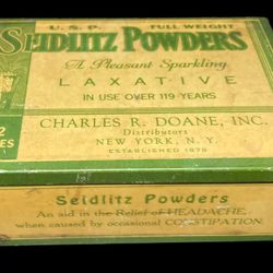 Vintage Seidlitz Powders Laxative Tin