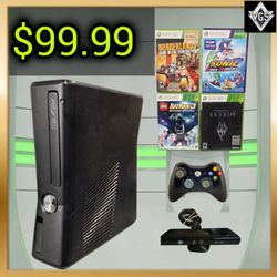 Xbox 360 Bundle (w/ Kinect + 4 Games)