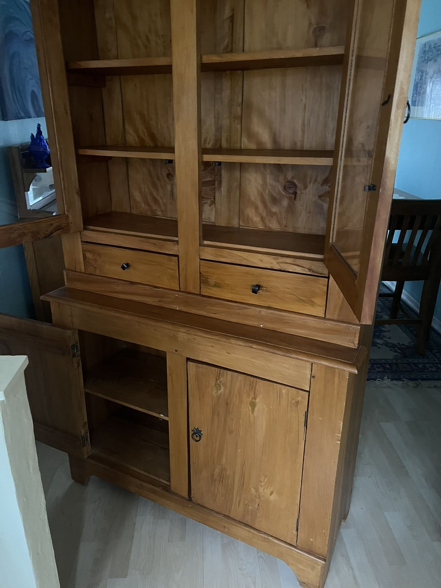 Pine china Cabinet