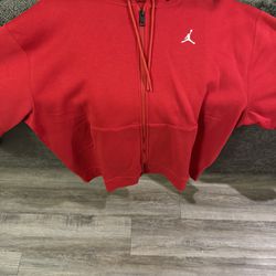 Red full zip Jordan outfit 2xL jacket xl pants new never worn 