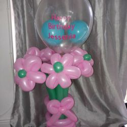 Valentine Flower Balloon Bouquet