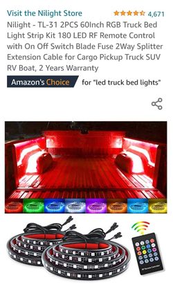 NIB Truck bed Led  Light Strips