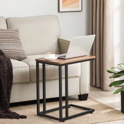 End Table  Brown and Black