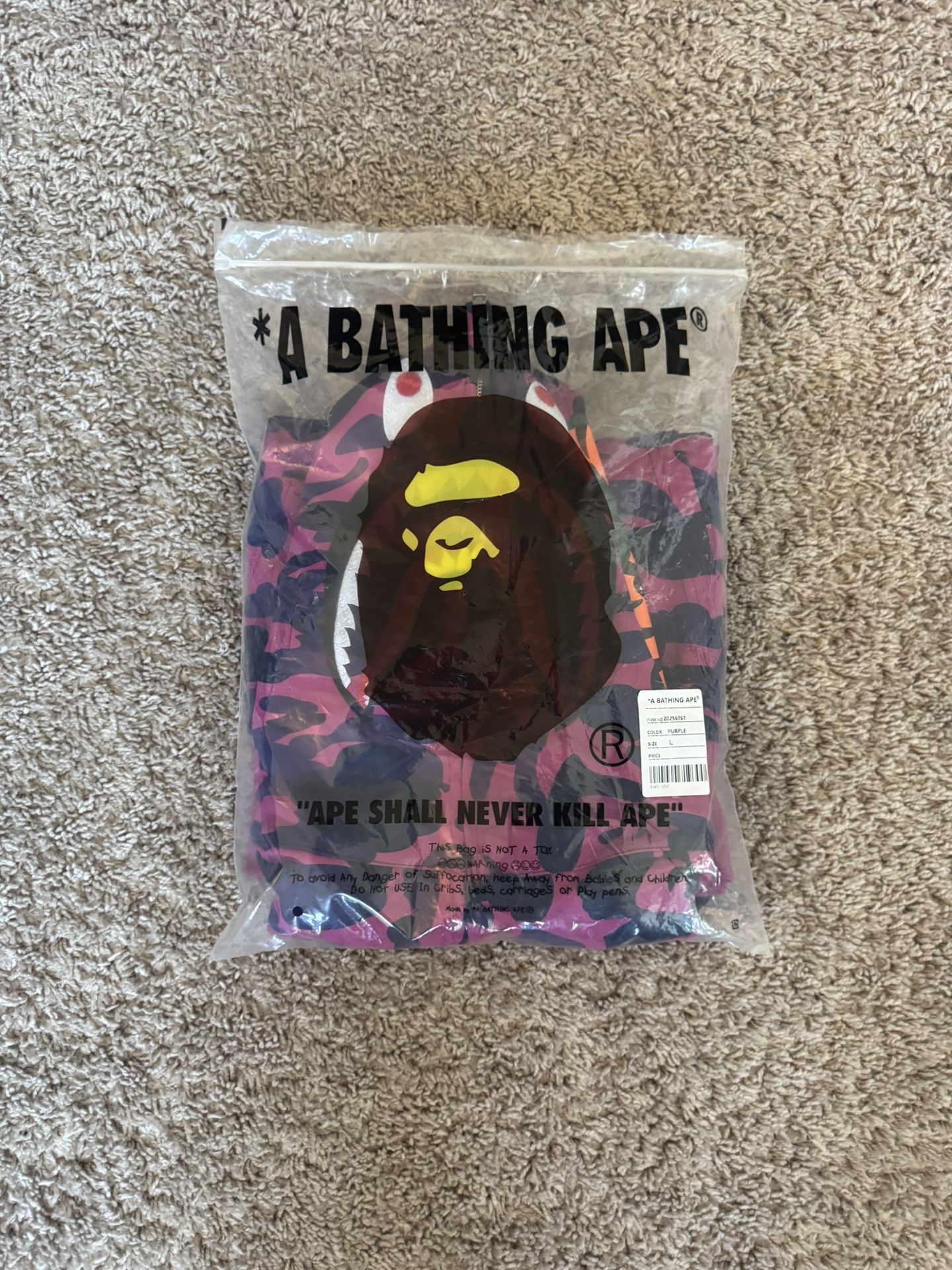 bape zip up