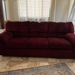 Red Pull Out Couch