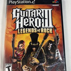 Guitar Hero III: Legends of Rock  PlayStation 2 PS2 Game With Manual Tested