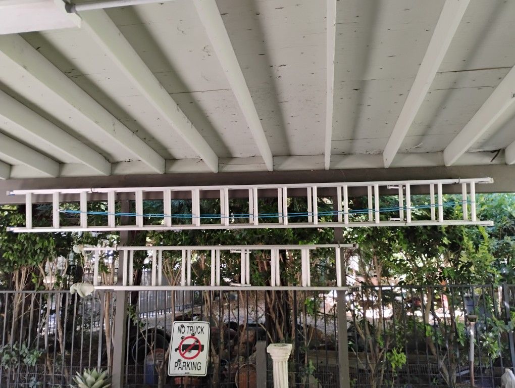 Werner Ladder 32 Ft  Extends 31ft  Plus  A Second Ladder 