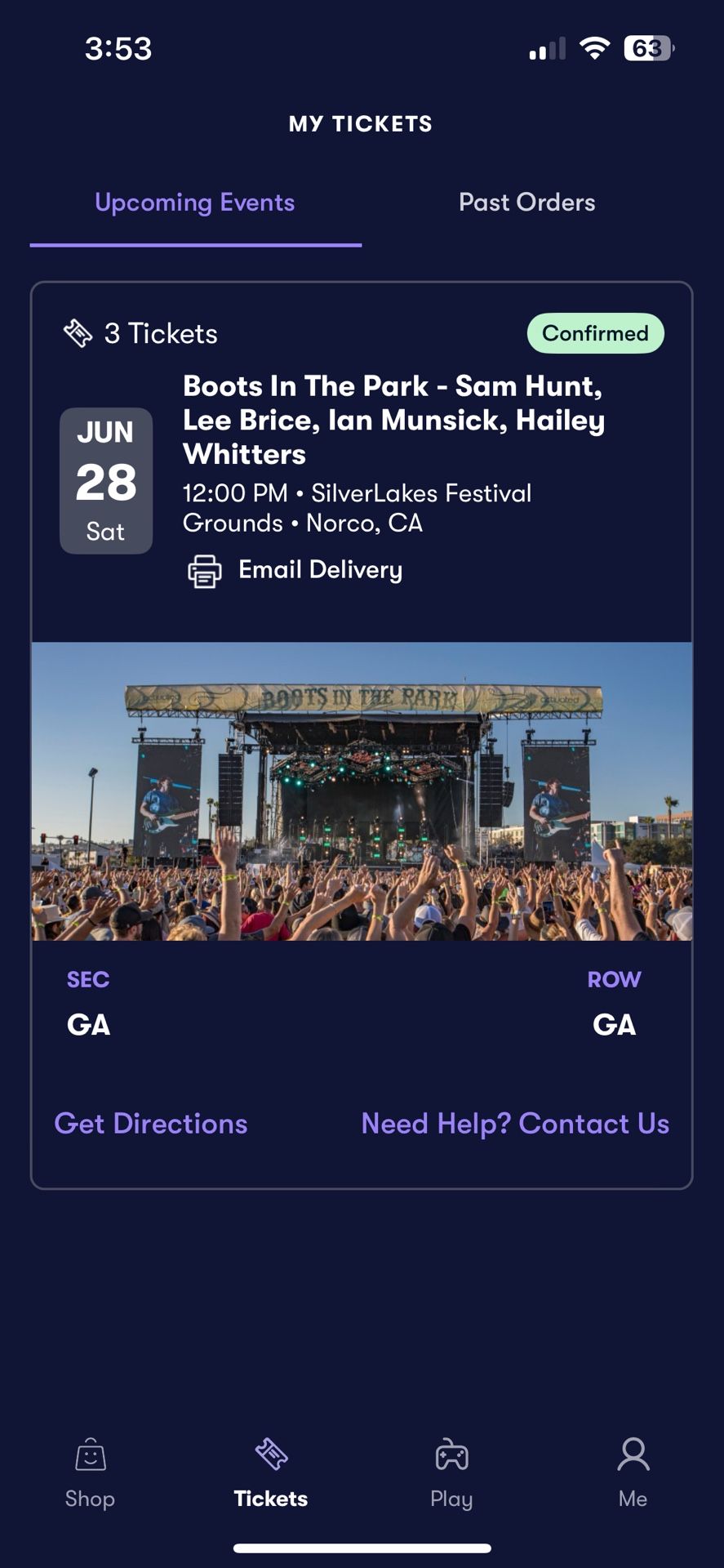 Concert Tickets