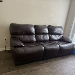 Leather Recliner Sofa For sale