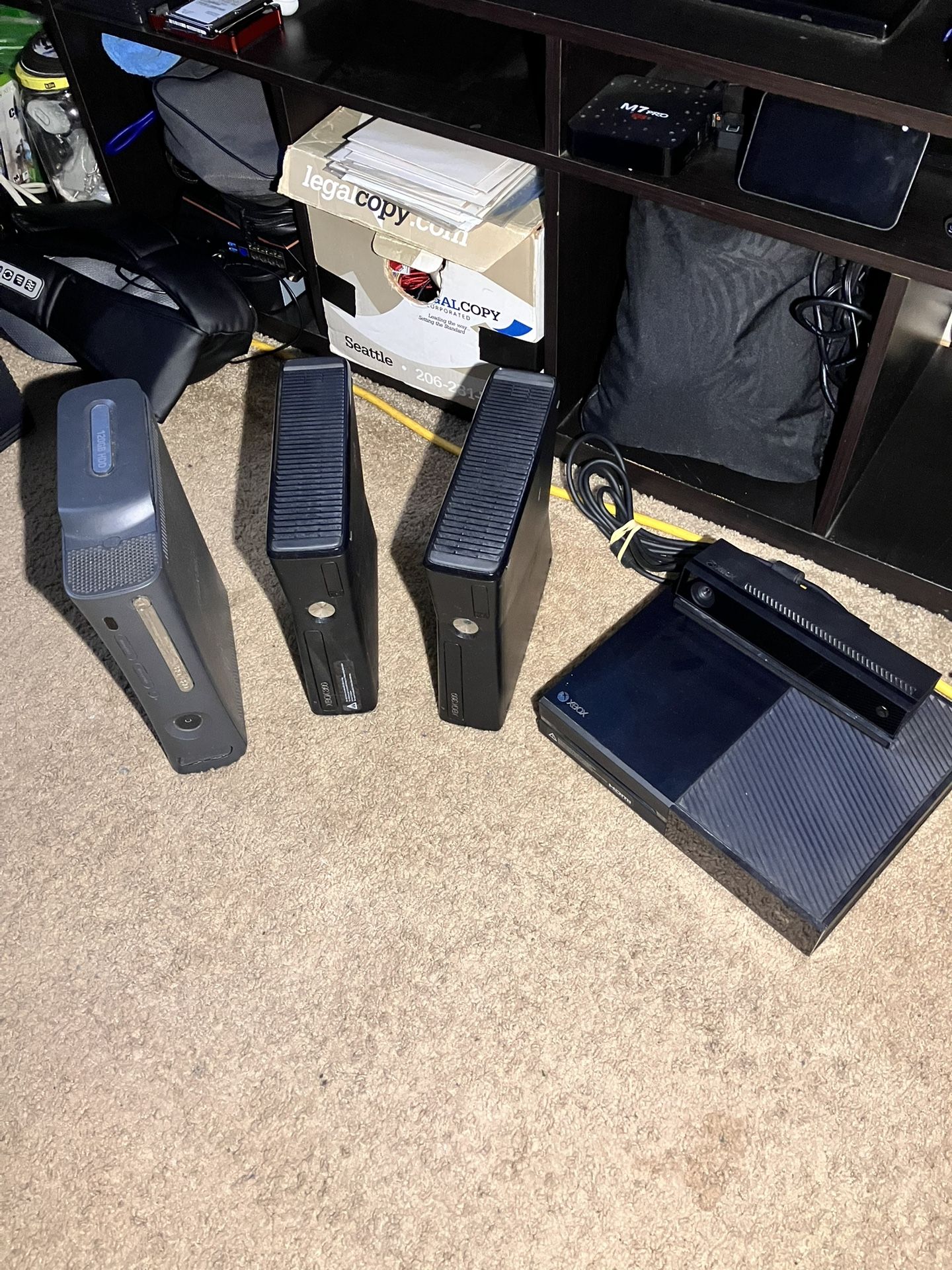 Xbox One + Kinect & (3) Xbox 360 Slim/Original