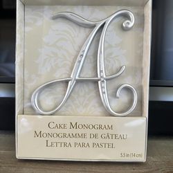 Letter A Cake Topper