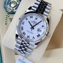 Brand New Rolex Datejust 36 w/ White Roman Numerals Dial