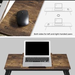 Laptop Desk, Bed Sofa Breakfast Tray, Adjustable Tilt Top, Right-Left Handed