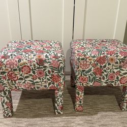 Pottery Barn Arden Upholstered Stools