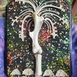 handmade bone art wall hanging