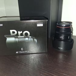Viltrox 75 mm 1.2 Lens E Mount